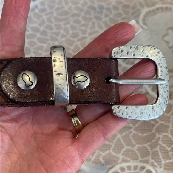 ? NEW‼️ CAMPOMAGGI SILVER EMBELLISHED BELT‼️ Belts display picture 2